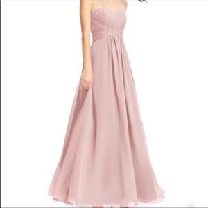 Dusty Rose Azazie Bridesmaid Dress - size 2